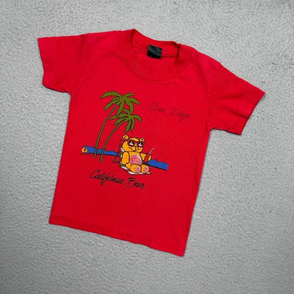 Kids Vintage‎ 90s San Diego California Bear T-shirt